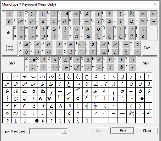 Arabic Phonetic Keyboard